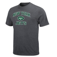 NFL Men's New York Jets Heart And Soul Ii Adult Short Sleeve Basic Tee