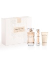 This holiday season, live exceptionally with ELIE SAAB's latest fragrance creation. Slender, airy and highly feminine, this new Eau de Toilette invites the exceptional into reality. The 3 oz. Eau de Toilette Spray, 10 mL Eau de Toilette Mini Spray and 1 oz. Body Lotion are a must-have gift for this holiday season.