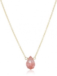 Dogeared Jewels and Gifts Healing Gems Gold-Plated Silver Lasting Cherry Quartz Necklace