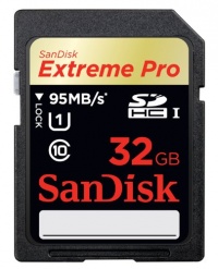 SanDisk Extreme Pro 32 GB SDHC Class 10 UHS-1 Flash Memory Card 95MB/s SDSDXPA-032G-X46