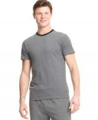 With a cool, comfortable style, this Polo Ralph Lauren T shirt is one you can't wait to slip on. With a cool, comfortable style, this Polo Ralph Lauren T shirt is one you can't wait to slip on.