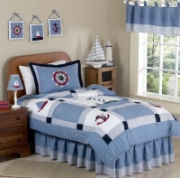 Come Sail Away Nautical Childrens Bedding 3pc Full / Queen Set by Sweet Jojo Designs Come Sail Away Nautical Childrens Bedding 3pc Full / Queen Set by Sweet Jojo Designs