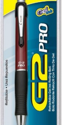 Pilot G2 Pro Retractable Gel Ink Rolling Ball Pen, Fine Point, Red Barrel, Black Ink (31097) Pilot G2 Pro Retractable Gel Ink Rolling Ball Pen, Fine Point, Red Barrel, Black Ink (31097)