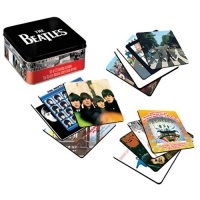 Vandor 64285 The Beatles 13-Piece Album Cover Coaster Set with Tin Storage Box, Multicolored Vandor 64285 The Beatles 13-Piece Album Cover Coaster Set with Tin Storage Box, Multicolored
