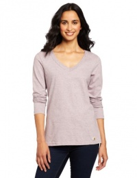 Carhartt Women's Lightweight Long Sleeve V-Neck Tshirt, Heather Gray, X-Large Carhartt Women's Lightweight Long Sleeve V-Neck Tshirt, Heather Gray, X-Large
