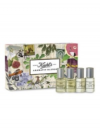 A fragrant journey around the world. Inspired by our longstanding tradition of sourcing the world over for the most unique, efficacious ingredients, we are delighted to introduce an enticing range of uniquely fragrant body formulas: Kiehl's Aromatic Blends. With each scent pairing, prepare to be guided on a wonderfully fragrant journey to the source of our aromatic ingredients. Made in USA. 0.3 oz. A fragrant journey around the world. Inspired by our longstanding tradition of sourcing the world over for the most unique, efficacious ingredients, we are delighted to introduce an enticing range of uniquely fragrant body formulas: Kiehl's Aromatic Blends. With each scent pairing, prepare to be guided on a wonderfully fragrant journey to the source of our aromatic ingredients. Made in USA. 0.3 oz.