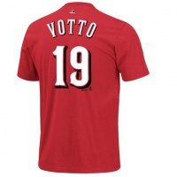MLB Cincinnati Reds Boy's Joey Votto 19 Tee, Athletic Red MLB Cincinnati Reds Boy's Joey Votto 19 Tee, Athletic Red