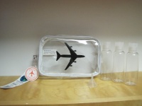 The Clear Bag Store TSA Compliant Carry On Cosmetic Toiletry Bag Airplane White The Clear Bag Store TSA Compliant Carry On Cosmetic Toiletry Bag Airplane White