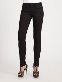 A legging-style stretch panel lend this classic denim pair a slim, ultra-flattering fit.Self waistband with belt loopsZip fly with button closureFive-pocket styleSignature back patch80% cotton/18% polyester/2% elastaneInset: 69% rayon/26% nylon/5% elastaneDry cleanImportedModel shown is 5'10 (177cm) wearing US size 4. A legging-style stretch panel lend this classic denim pair a slim, ultra-flattering fit.Self waistband with belt loopsZip fly with button closureFive-pocket styleSignature back patch80% cotton/18% polyester/2% elastaneInset: 69% rayon/26% nylon/5% elastaneDry cleanImportedModel shown is 5'10 (177cm) wearing US size 4.