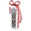 Beautifully wrapped in a holiday motif complete with a snowflake ornament, these chocolate-covered confections are a mouthwatering delight - perfect for gift giving.