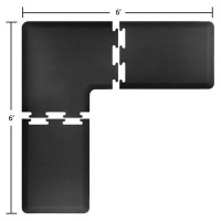 WellnessMats 3-Piece Corner Anti-Fatigue Smooth Surface Floor Mat Set WellnessMats 3-Piece Corner Anti-Fatigue Smooth Surface Floor Mat Set