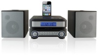 iLive IHP211B Compact CD Player Stereo Home Music System with FM Tuner and Dock for iPhone/iPod