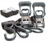 Macro Force 325461 8' x 1-1/8 Sure Grip PowerSports Ratchet Hook Loop with Storage Bags - Pair Macro Force 325461 8' x 1-1/8 Sure Grip PowerSports Ratchet Hook Loop with Storage Bags - Pair