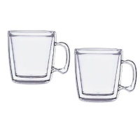 Pair 12 oz Unbreakable Double-Wall Insulated Coffee Mugs - Made in USA - Lifetime Warranty - Clear Pair 12 oz Unbreakable Double-Wall Insulated Coffee Mugs - Made in USA - Lifetime Warranty - Clear