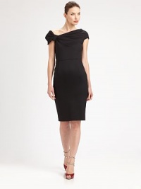 This classic, form-fitting sheath is tailored with an ultra-feminine shoulder bow detail.Asymmetrical necklineCap sleevesBow shoulder detailBack ventConcealed side zipFully linedAbout 25 from waist to hem98% wool/2% elastaneDry cleanMade in Italy of imported fabricModel shown is 5'11 (180cm) wearing US size 4. This classic, form-fitting sheath is tailored with an ultra-feminine shoulder bow detail.Asymmetrical necklineCap sleevesBow shoulder detailBack ventConcealed side zipFully linedAbout 25 from waist to hem98% wool/2% elastaneDry cleanMade in Italy of imported fabricModel shown is 5'11 (180cm) wearing US size 4.