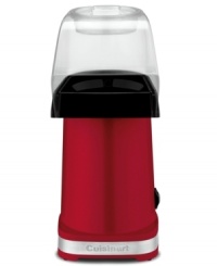 Great taste pops right up! Whipping up 15 cups of the great movie treat in under 3 minutes, this popcorn maker requires no oil for a healthier approach to a family favorite. 3-year warranty. Model CPM100. Great taste pops right up! Whipping up 15 cups of the great movie treat in under 3 minutes, this popcorn maker requires no oil for a healthier approach to a family favorite. 3-year warranty. Model CPM100.