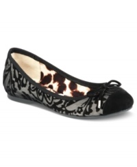 Topped with a delicately-tied bow, Jessica Simpson's Misha flats are the perfect companion on those stylish days where comfort is of utmost importance. Topped with a delicately-tied bow, Jessica Simpson's Misha flats are the perfect companion on those stylish days where comfort is of utmost importance.
