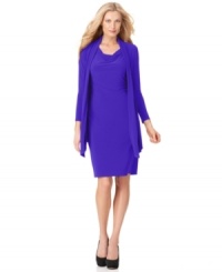 Jones New York makes getting dressed easy with this fluid and flattering layered look dress. (Clearance) Jones New York makes getting dressed easy with this fluid and flattering layered look dress. (Clearance)