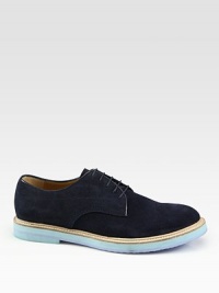 Smooth lace-up style crafted in luxuriously soft suede.Suede upperContrast rubber soleMade in Italy Smooth lace-up style crafted in luxuriously soft suede.Suede upperContrast rubber soleMade in Italy