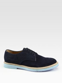 Smooth lace-up style crafted in luxuriously soft suede.Suede upperContrast rubber soleMade in Italy