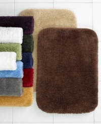 Classic comfort. Plush, Comforel nylon provides a sweet retreat for your feet in this sumptuously soft Charter Club bath rug. Choose from a lush array of bleach-and-stain resistant hues. Classic comfort. Plush, Comforel nylon provides a sweet retreat for your feet in this sumptuously soft Charter Club bath rug. Choose from a lush array of bleach-and-stain resistant hues.