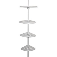 Zenith Bathtub and Shower Pole Caddy, White Zenith Bathtub and Shower Pole Caddy, White
