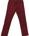 Lauren Jeans Co. Women's 32 Colored Slimming Modern Straight Leg Jeans (Vintage Red Wash) (8)