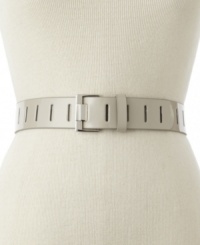 Keep your style options open with this uniquely perforated belt by Style&co. Keep your style options open with this uniquely perforated belt by Style&co.