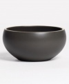 With a powdery matte finish and clean modern shapes, this dinnerware collection from renowned designer Vera Wang brings minimalism to the table with chic style. In soft, natural graphite, this small dipping bowl coordinates perfectly with any decor.