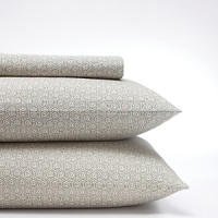 Geometric-print sheet set with hexagons allover. Fashioned from soft cotton for a comfortable rest. Geometric-print sheet set with hexagons allover. Fashioned from soft cotton for a comfortable rest.
