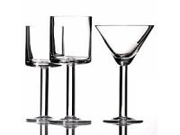 Calvin Klein's Bergen collection combines generous proportions and a thoroughly modern sensibility. Weighty, straight-sided pieces are mouthblown, hand-polished glass. Calvin Klein's Bergen collection combines generous proportions and a thoroughly modern sensibility. Weighty, straight-sided pieces are mouthblown, hand-polished glass.