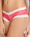 All-around lace, all-around mesh. All-around cute. JT Intimates' Star hipster looks and feels great. Style #JTS11C2-B