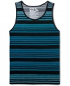 Bold stripes give this Hurley tank a hip style that's hard to ignore.