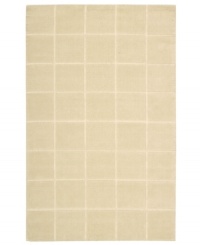 An a-tonal blocked design in luminous ivory creates a sophisticated, modern accent in the Westport area rug from Nourison. Hand-tufted in India of pure wool for premium softness and durability. An a-tonal blocked design in luminous ivory creates a sophisticated, modern accent in the Westport area rug from Nourison. Hand-tufted in India of pure wool for premium softness and durability.