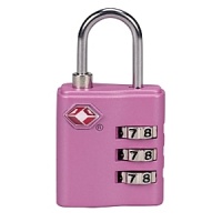Secure your packed contents with this approved combination lock. This Travel Sentry® Approved lock uses a special, secure system that allows TSA screeners to open the lock without destroying it and then relock it after bag inspection. Secure your packed contents with this approved combination lock. This Travel Sentry® Approved lock uses a special, secure system that allows TSA screeners to open the lock without destroying it and then relock it after bag inspection.