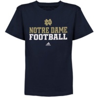Notre Dame Fighting Irish Kids 4-7 adidas 2012 Navy Official Football Practice T-Shirt