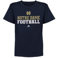 Notre Dame Fighting Irish Kids 4-7 adidas 2012 Navy Official Football Practice T-Shirt Notre Dame Fighting Irish Kids 4-7 adidas 2012 Navy Official Football Practice T-Shirt