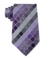 Contrasting colors give this tie from Kenneth Cole Reaction just the right angle no matter which way you look at it.