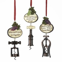Kurt Adler 5-1/2-Inch Tuscan Antique Bottle Opener Ornaments, Set of 3 Kurt Adler 5-1/2-Inch Tuscan Antique Bottle Opener Ornaments, Set of 3