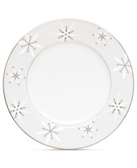 A Lenox classic with a Christmas twist, the Federal Platinum accent plate adds a flurry of charm to the already-stunning china collection. A Lenox classic with a Christmas twist, the Federal Platinum accent plate adds a flurry of charm to the already-stunning china collection.