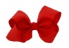 Greatlookz Hair Bow with Extra Large GrosGrain Bow on Alligator Clip Hair Bow Colors: Red