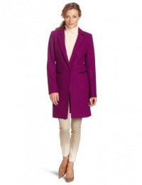 DKNYC Women's Long Sleeve One Button Coat, Orchid, Small DKNYC Women's Long Sleeve One Button Coat, Orchid, Small