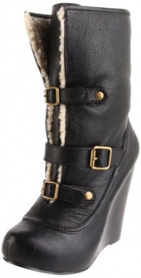 Betsey Johnson Women's Ryderrr Boot,Black Leather,8 M US Betsey Johnson Women's Ryderrr Boot,Black Leather,8 M US