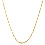 14 Karat Yellow Gold 0.7-mm Singapore Chain (18 Inch)