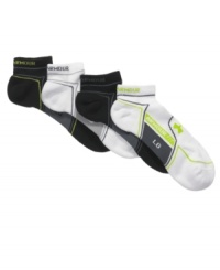 Extreme performance with a style kick. These socks from Under Armour are ready to take on you workout. Extreme performance with a style kick. These socks from Under Armour are ready to take on you workout.