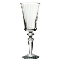 Full-leaded crystal, hand crafted tall wine glass.