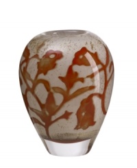 Striking when filled with your favorite colorful blooms or a stunning accent on its own. This hand-made glass vase designed by Olle Brozen for Kosta Boda lends sophistication to your tabletop or mantlepiece. Measures 5-7/8 H. Striking when filled with your favorite colorful blooms or a stunning accent on its own. This hand-made glass vase designed by Olle Brozen for Kosta Boda lends sophistication to your tabletop or mantlepiece. Measures 5-7/8 H.