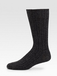 Sumptuous wool blend socks are a perfect choice to wear under your winter boots for all day comfort.Mid-calf height68% wool/30% polyamide/2% elastaneMachine washImported