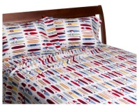 Tommy Hilfiger, Surfs Up Collection, Print Sheet Set 200-Thread-Count Full Sheet Set Tommy Hilfiger, Surfs Up Collection, Print Sheet Set 200-Thread-Count Full Sheet Set