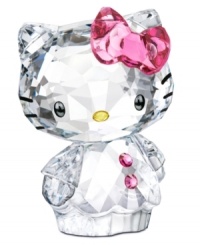 Cuter than ever, Hello Kitty is the picture of innocence in this irresistible Swarovski figurine. With a pink-buttoned top and her trademark bow in sparkling rose crystal. Cuter than ever, Hello Kitty is the picture of innocence in this irresistible Swarovski figurine. With a pink-buttoned top and her trademark bow in sparkling rose crystal.